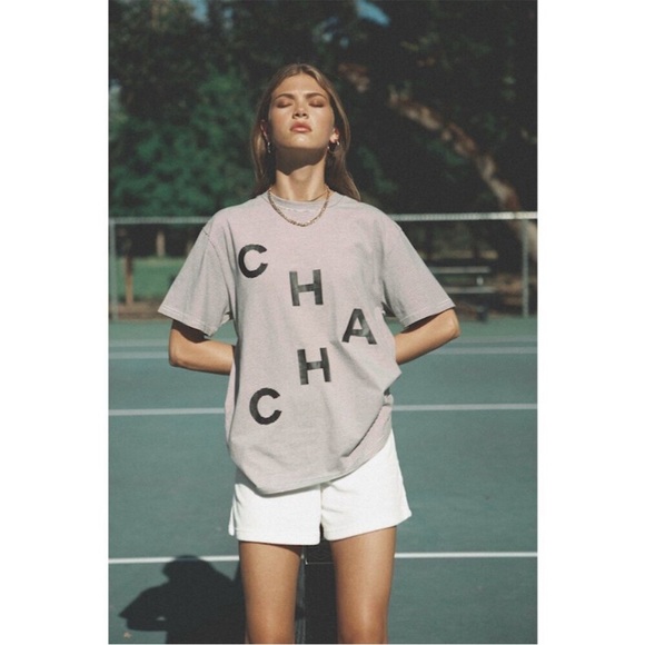 ⭐️ EllandEm Ell and Em Cha Cha Striped Black and White Graphic Tee MEDIUM - Picture 4 of 12